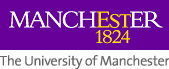 Logo of University of Manchester, established 1824, links to university home page